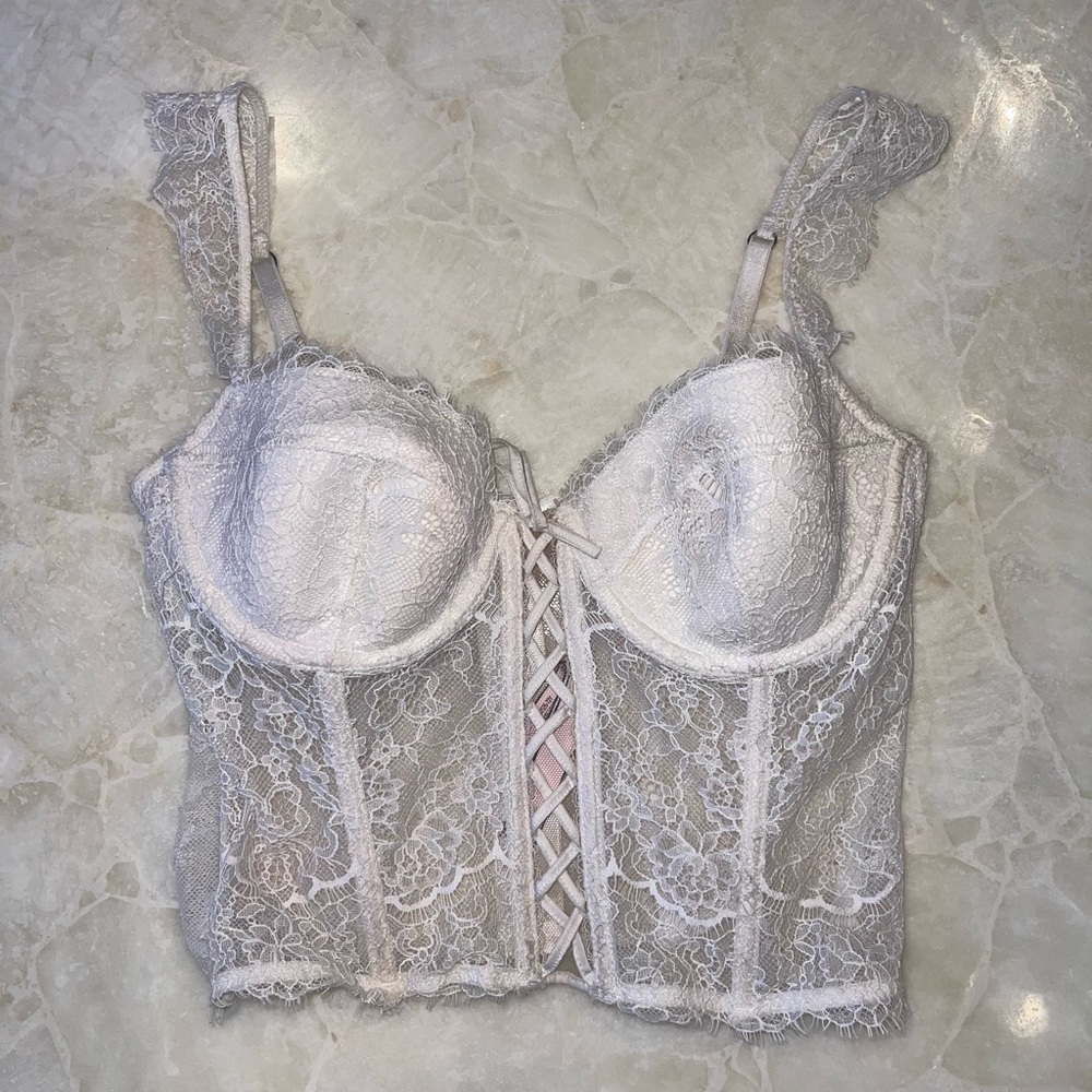 Victoria's Secret White Lace Corset